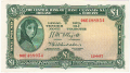 Ireland, Republic Of 2 1 Pound, Prefix 31F,  2.9.1959